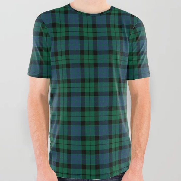 MacKay tartan all over print tee shirt