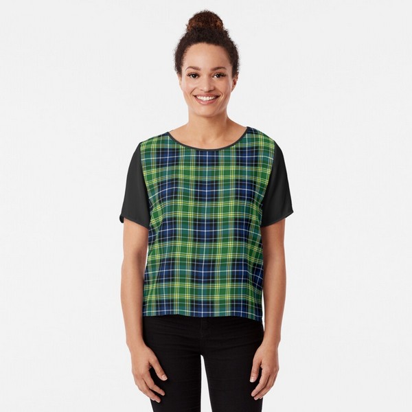 MacKellar tartan chiffon top