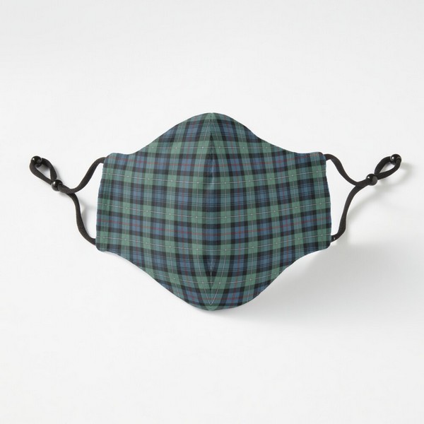 Mackenzie Ancient tartan fitted face mask