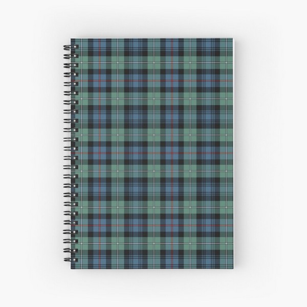 Mackenzie Ancient tartan spiral notebook