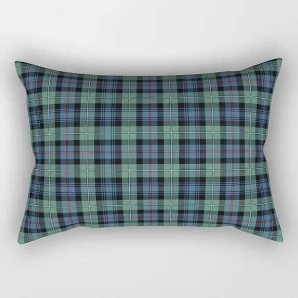 Mackenzie Ancient tartan rectangular throw pillow