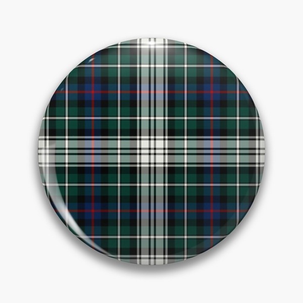 Mackenzie Dress tartan pinback button