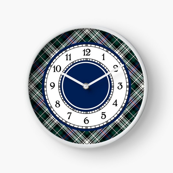 Mackenzie Dress tartan wall clock