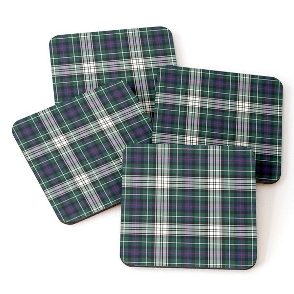 Mackenzie Dress tartan beverage coasters