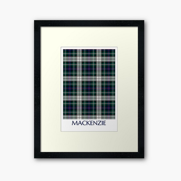 Mackenzie Dress tartan framed print