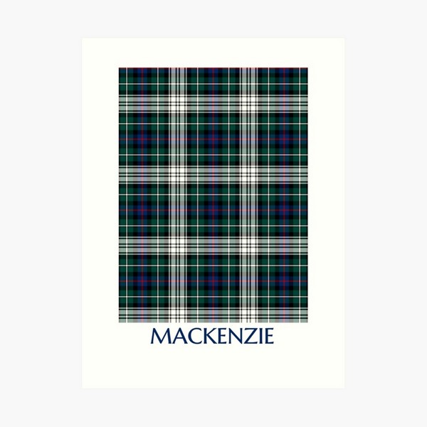 Mackenzie Dress tartan art print