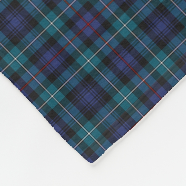 Mackenzie Modern tartan fleece blanket