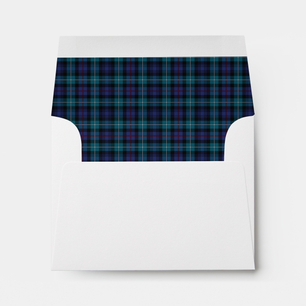 Envelope with Mackenzie Modern tartan liner