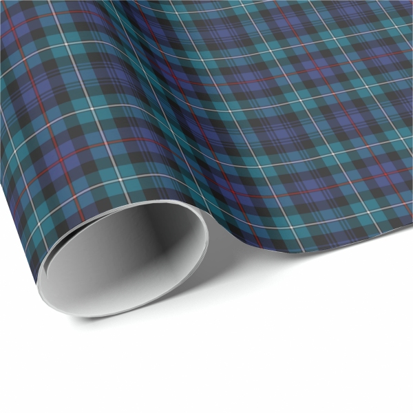 Mackenzie Modern tartan wrapping paper