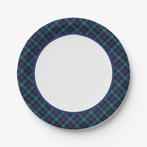 Clan Mackenzie Modern Tartan Paper Plates