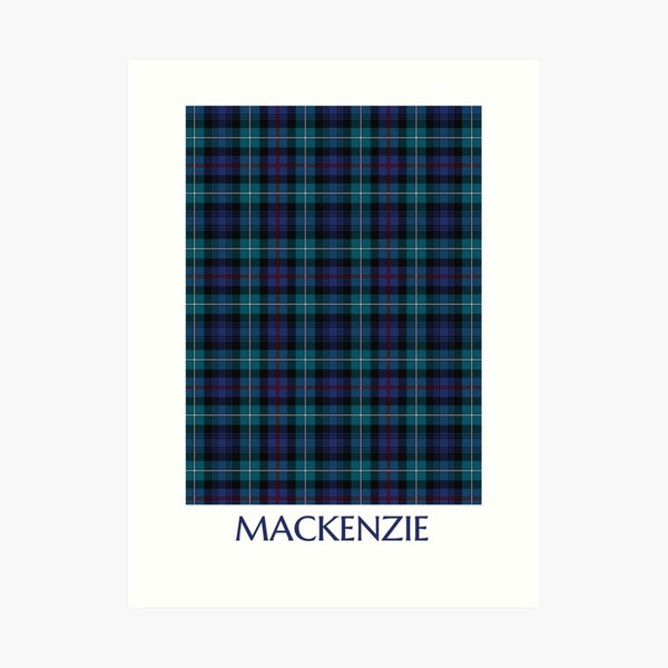 Mackenzie Modern tartan art print