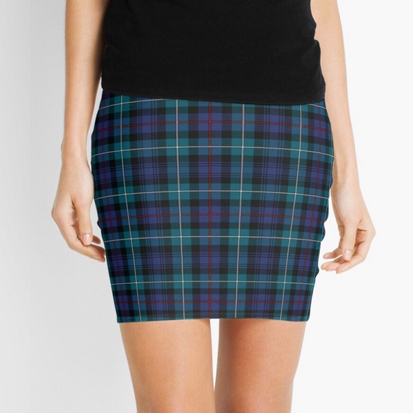 Mackenzie Modern tartan mini skirt