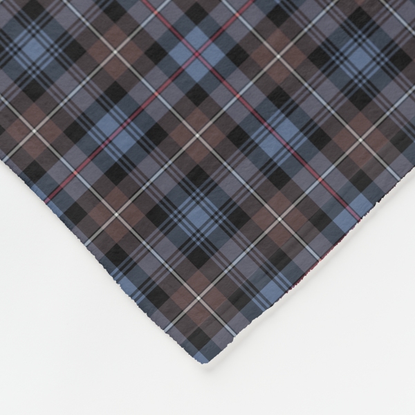 Mackenzie Weathered tartan fleece blanket