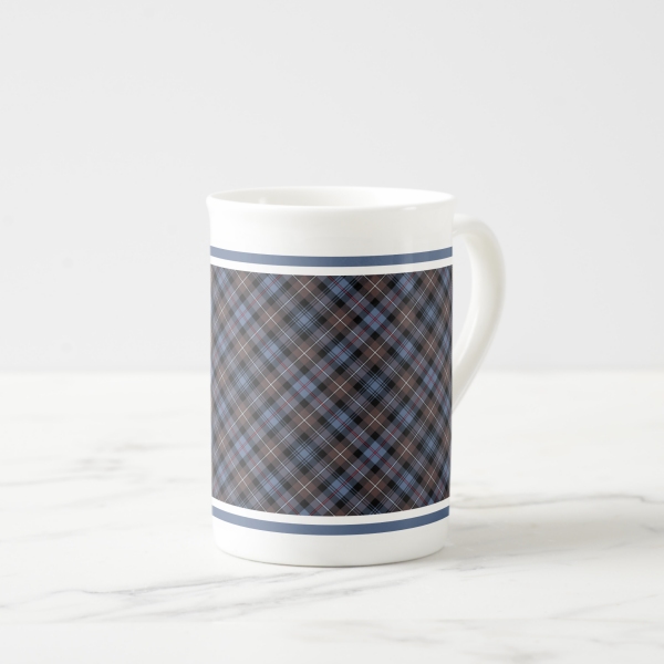 Mackenzie Weathered tartan bone china mug