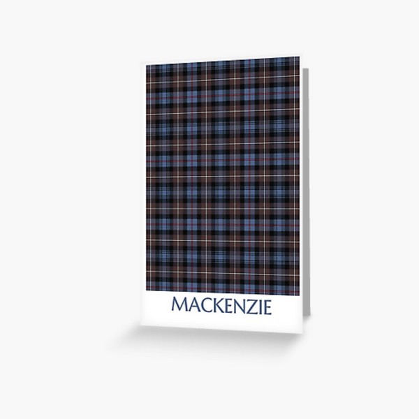 Mackenzie Weathered tartan greeting card