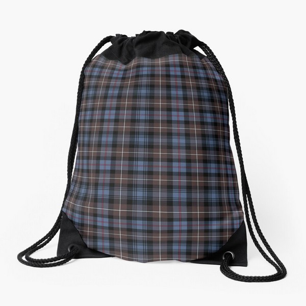 Mackenzie Weathered tartan drawstring bag