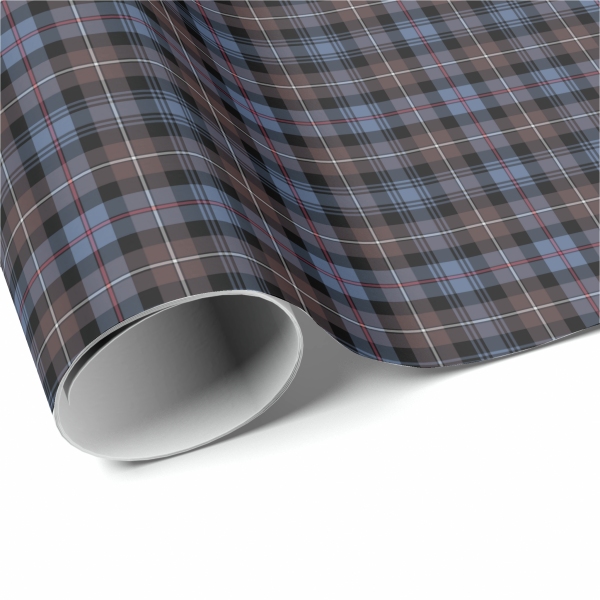 Mackenzie Weathered tartan wrapping paper