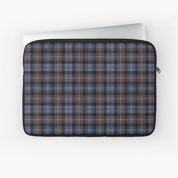 Mackenzie Weathered tartan laptop sleeve