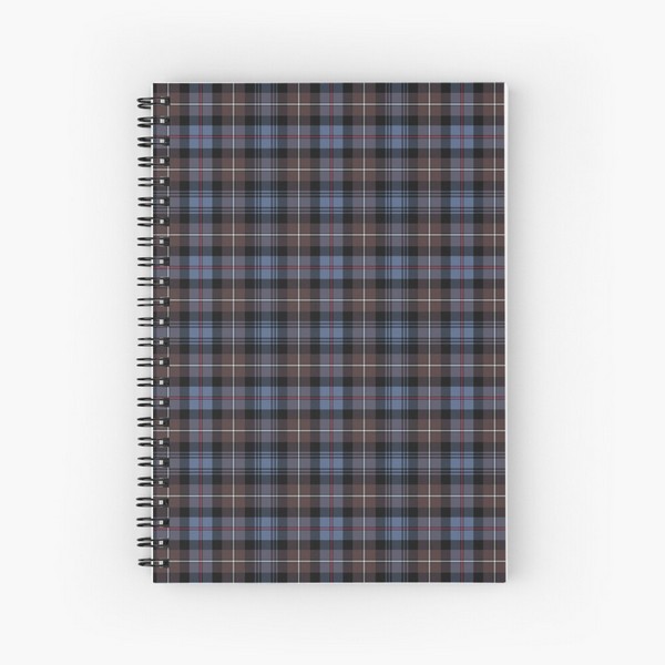 Mackenzie Weathered tartan spiral notebook