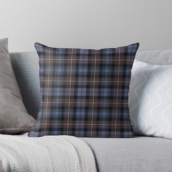 Mackenzie Weathered tartan throw pillow