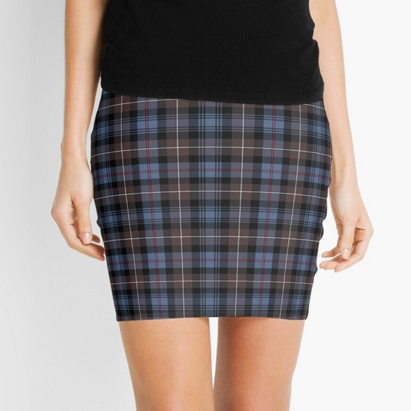 Mackenzie Weathered tartan mini skirt
