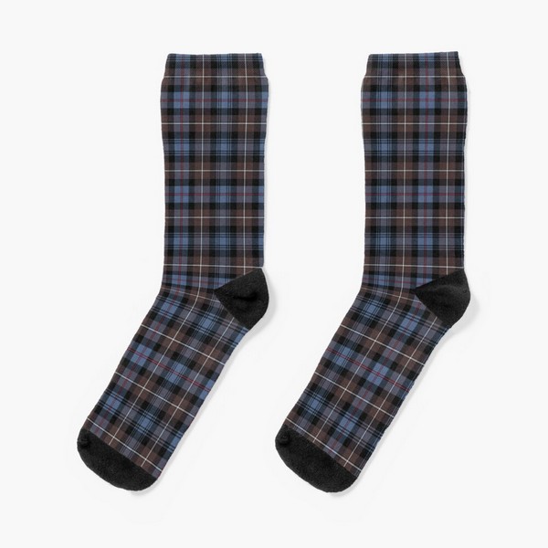 Mackenzie Weathered tartan socks