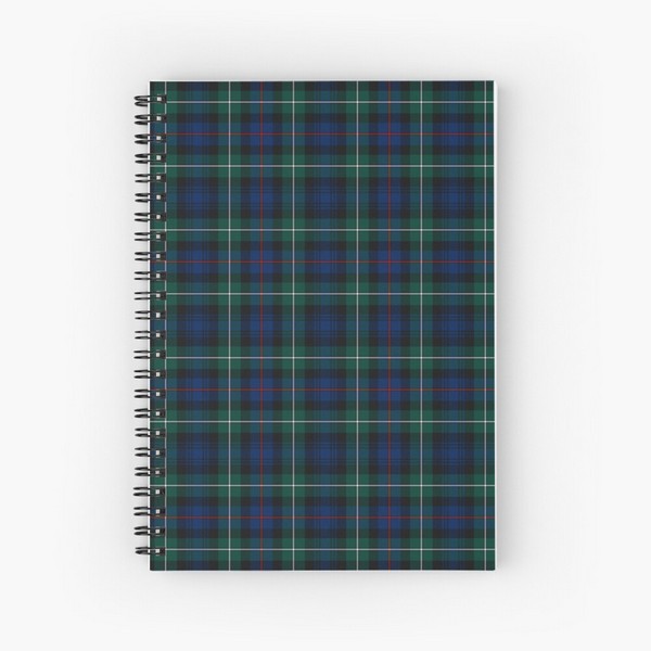 Mackenzie tartan spiral notebook