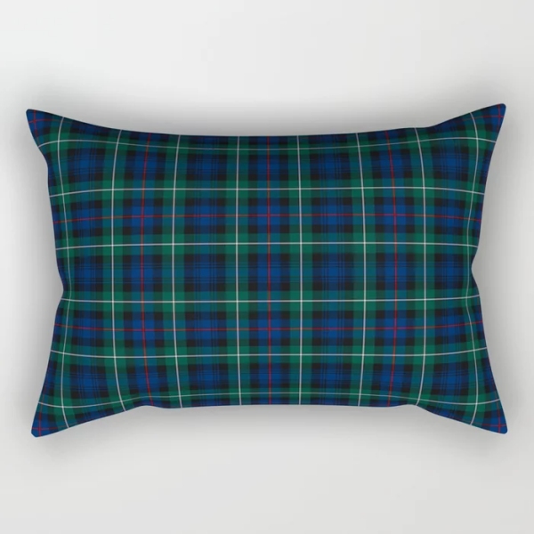 Mackenzie tartan rectangular throw pillow