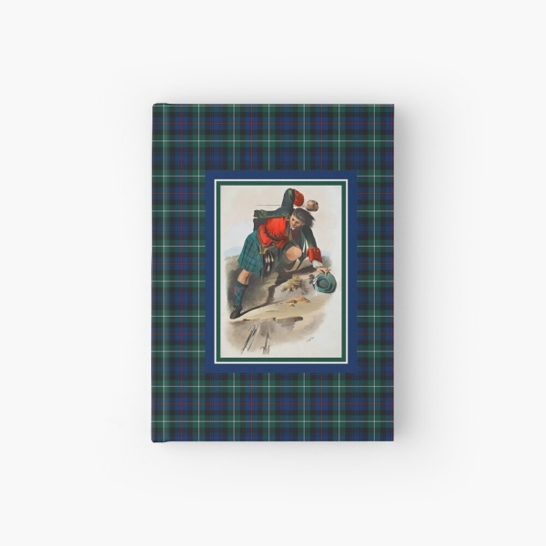 Mackenzie vintage portrait with tartan hardcover journal