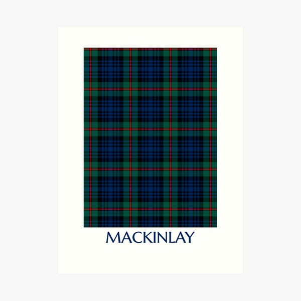 MacKinlay tartan art print