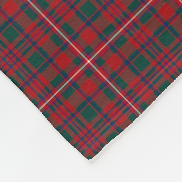 MacKinnon tartan fleece blanket