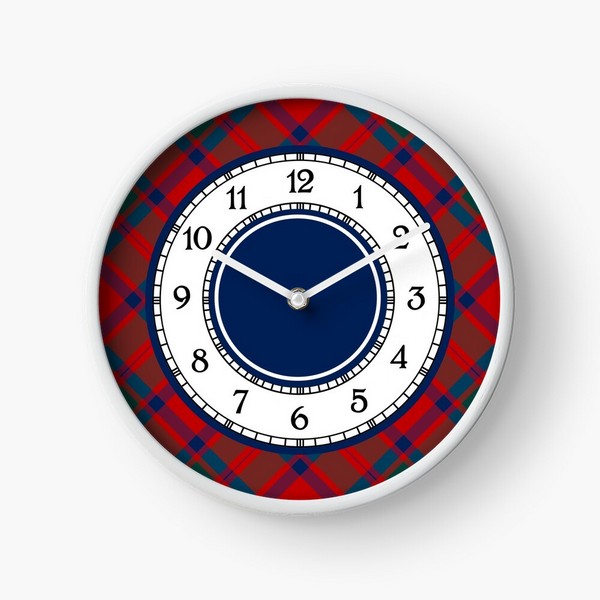 MacKintosh tartan wall clock