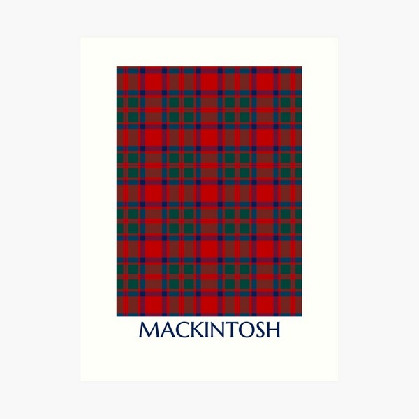 MacKintosh tartan art print