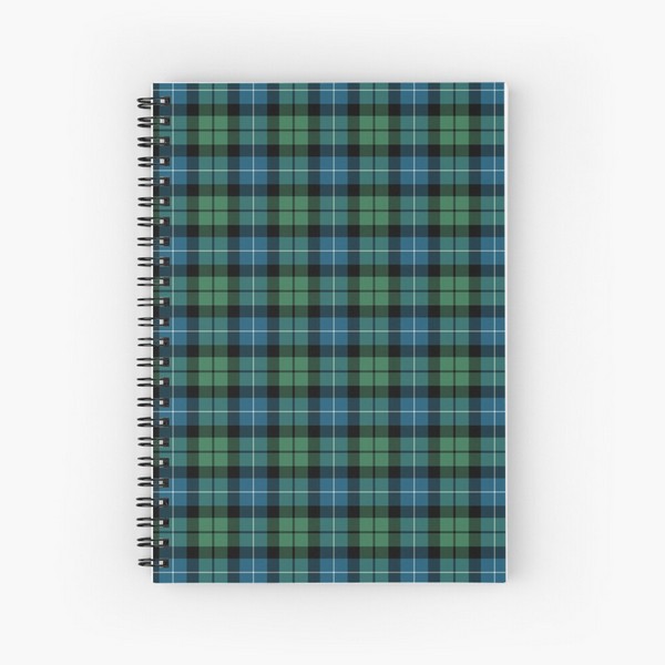 MacKirdy tartan spiral notebook