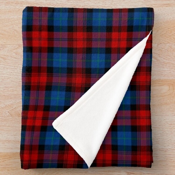 MacLachlan tartan fleece throw blanket