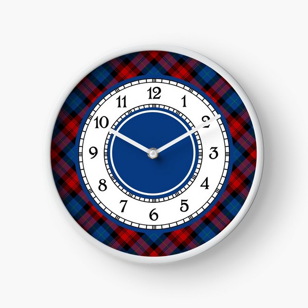 MacLachlan tartan wall clock