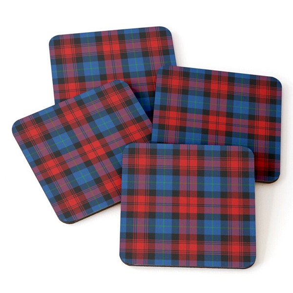 MacLachlan tartan beverage coasters