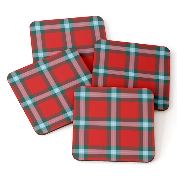 MacLaine tartan beverage coasters