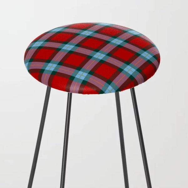 MacLaine tartan counter stool