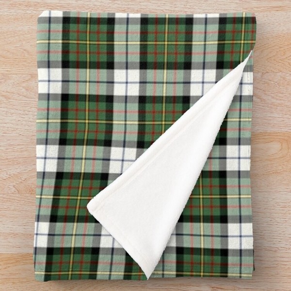 MacLaren Dress tartan fleece throw blanket