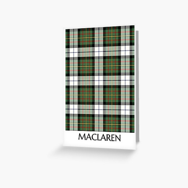 MacLaren Dress tartan greeting card