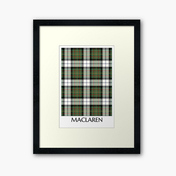 MacLaren Dress tartan framed print