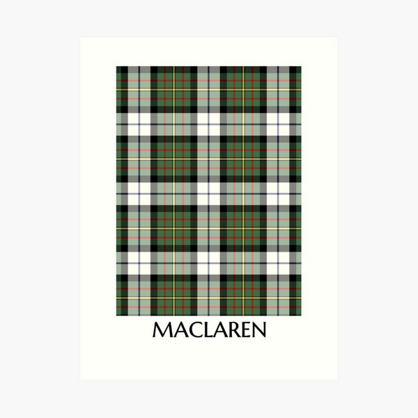 MacLaren Dress tartan art print