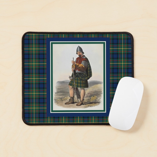 MacLaren vintage portrait with tartan mouse pad