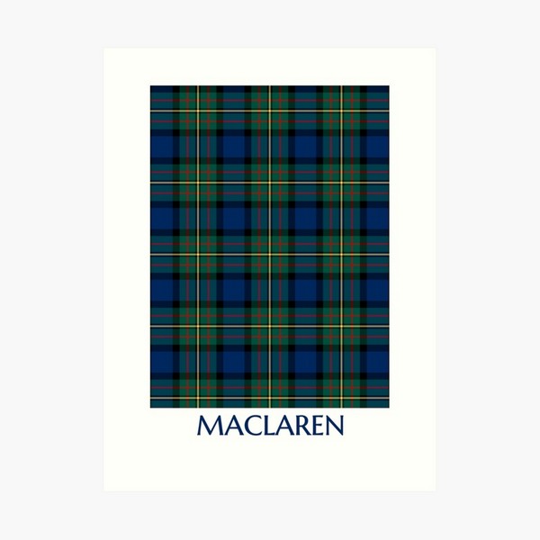 MacLaren tartan art print