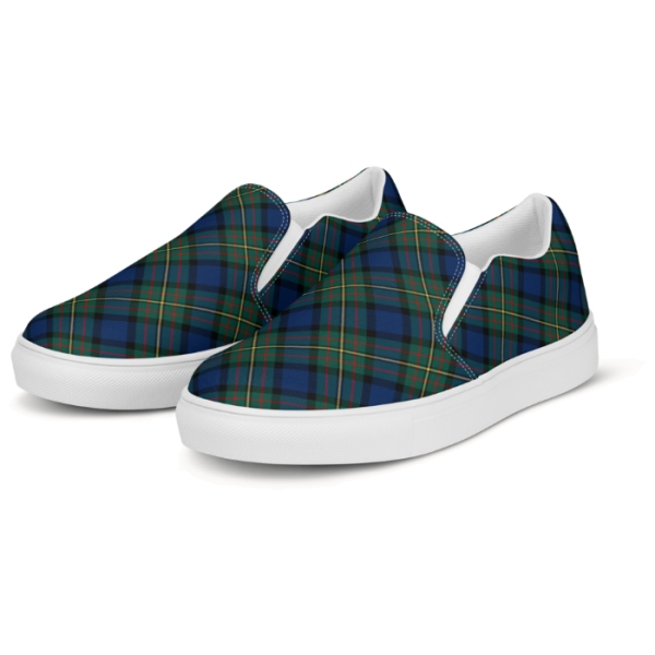 MacLaren tartan men's slip-on shoes