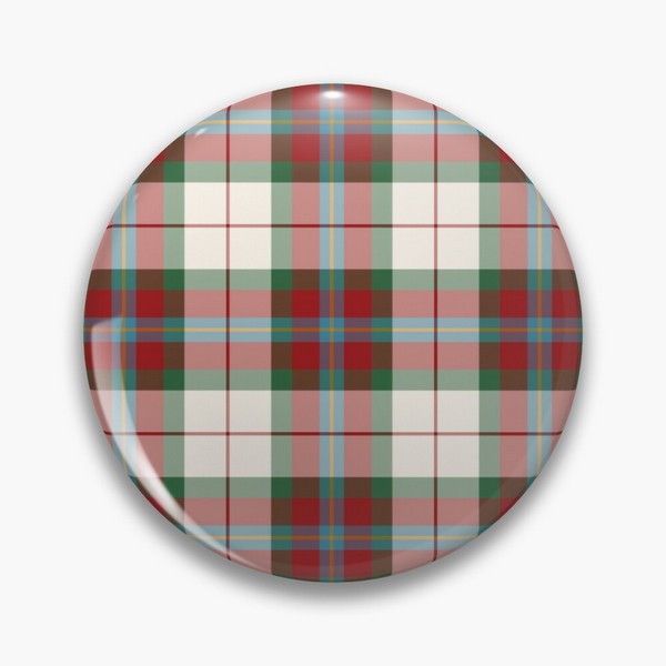 MacLean Dress tartan pinback button