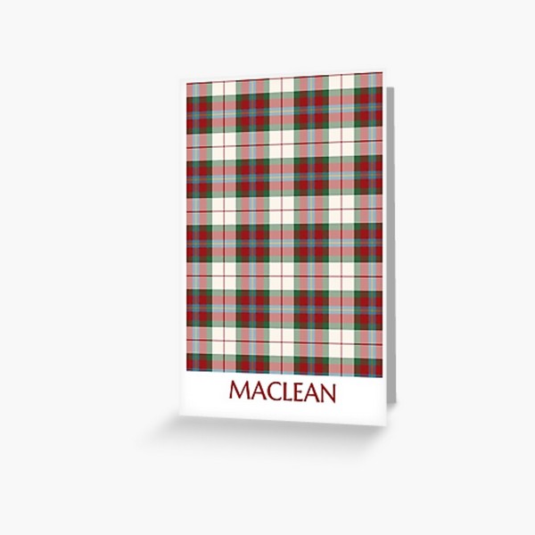 MacLean Dress tartan greeting card