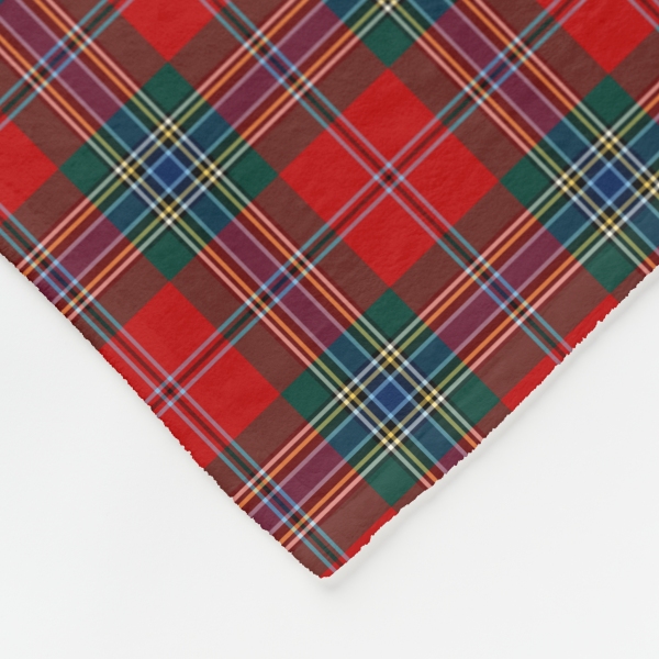 MacLean tartan fleece blanket