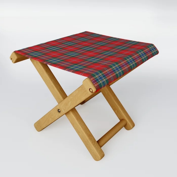 MacLean tartan folding stool
